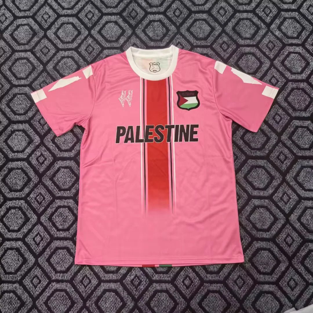 AAA Quality Palestine 25/26 Special Pink Soccer Jersey